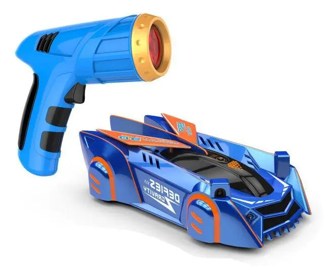 Wall Climbing RC Car with Laser Guided Remote and LED Lights, USB Rechargeable All Vera Mart