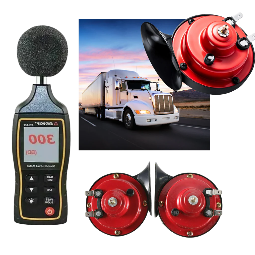 Electric Dual Snail Horn with 150dB Output and Wiring Harness for 12V Vehicles All Vera Mart