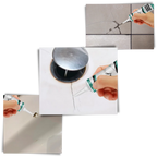Ceramic Tile Repair Paste with Scraper Tool and Sandpaper, Waterproof Formula All Vera Mart