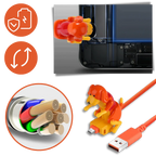 Animated Dog Charging Cable with 3 Connectors and Fast Power Delivery All Vera Mart