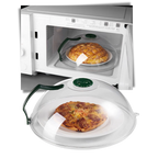 Microwave Splatter Guard with Steam Vent and Clear Dome for 10.3in Plates All Vera Mart