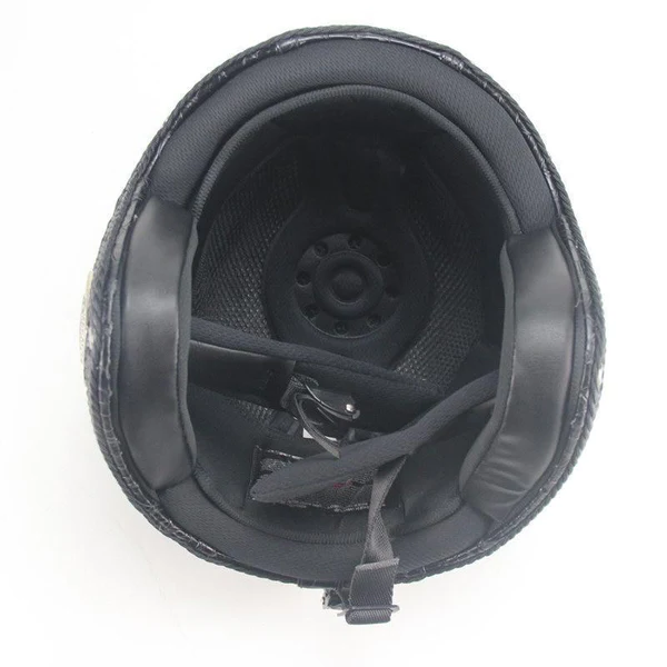Open Face Motorcycle Helmet with Detachable Mask and Polycarbonate Goggles All Vera Mart