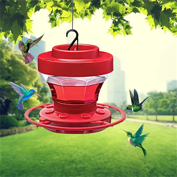 16 Ounce Hummingbird Feeder with Bee-Proof Ports and Ant Moat