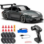 RC Drift Car with Four-Wheel Drive and LED Lights, Rechargeable Battery Included All Vera Mart