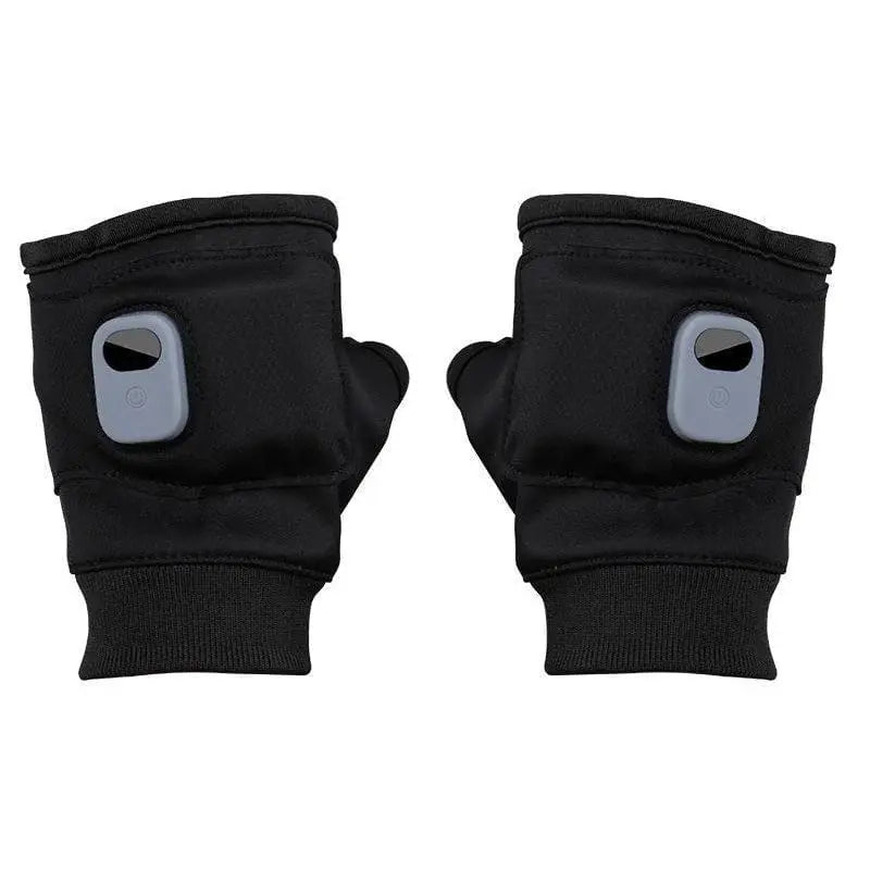 Heated Fingerless Gloves with USB-C Charging and Three Heat Levels, Up to 6 Hours All Vera Mart