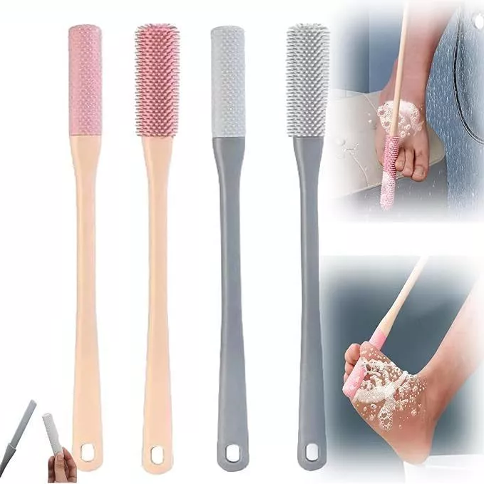 Toe Gap Cleaning Brush with Soft Rubber Bristles and Curved Head All Vera Mart