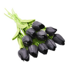 Artificial Tulip Stems with Realistic Petals and Flexible Design, 13.7 Inches All Vera Mart