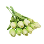 Artificial Tulip Stems with Realistic Petals and Flexible Design, 13.7 Inches All Vera Mart