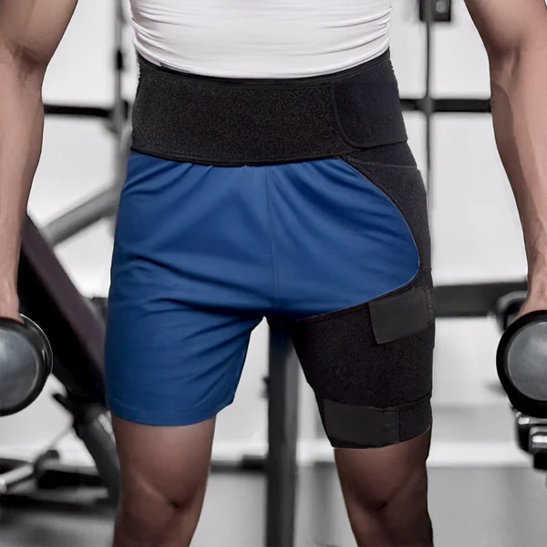 Adjustable Groin and Hip Support Brace with Neoprene Compression and Anti-Slip Design All Vera Mart