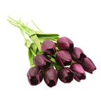 Artificial Tulip Stems with Realistic Petals and Flexible Design, 13.7 Inches All Vera Mart