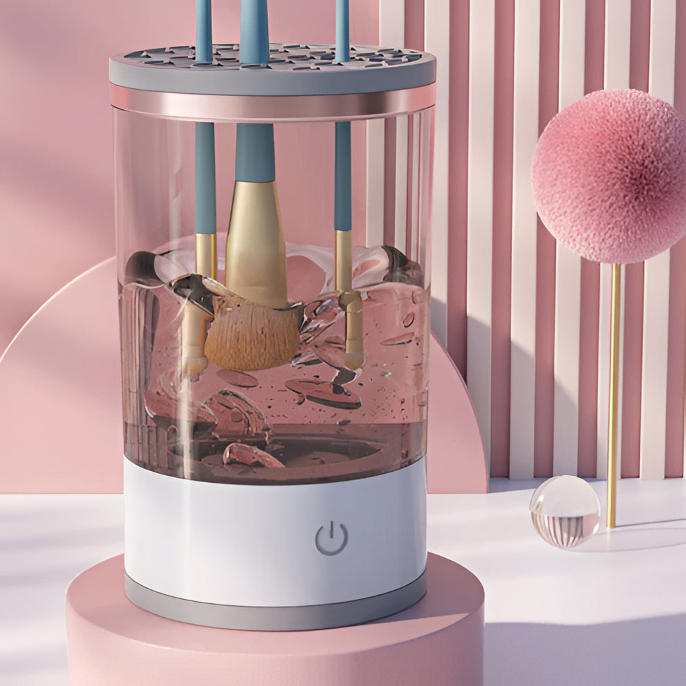 Electric Makeup Brush Cleaner with UV Sterilization and Dual Cleaning Modes All Vera Mart