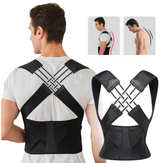 Shoulder and Neck Support Brace with Adjustable Straps for Posture Correction All Vera Mart