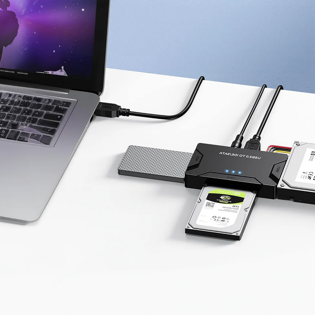 IDE and SATA Hard Drive to USB 3.0 Adapter with Hot Swap and 5 Gbps Transfer Speed All Vera Mart