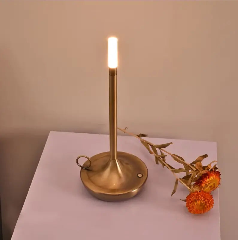Touch Table Lamp with Rechargeable Battery and Warm White LED, 12-Hour Runtime All Vera Mart