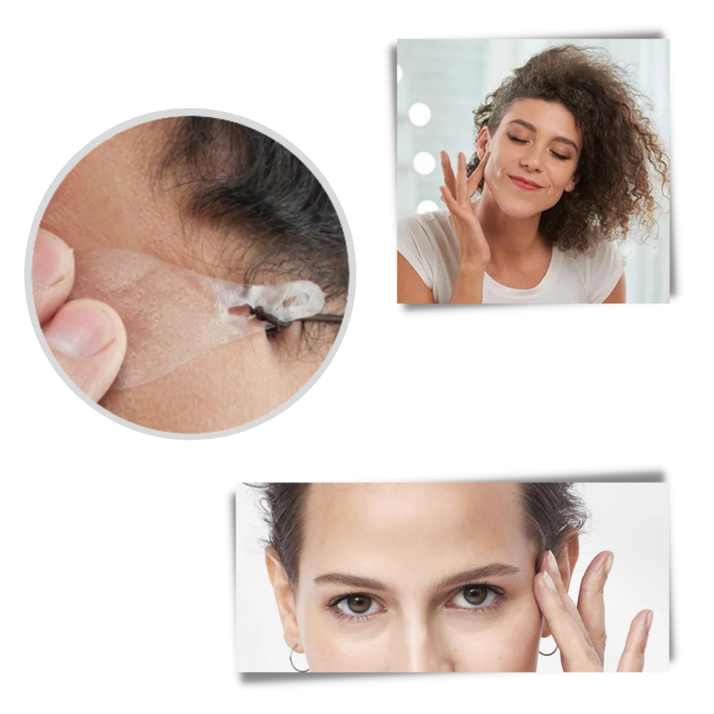 Facial Lifting Stickers with Moisture Resistant Adhesive and Support Bands, 40 Pieces All Vera Mart