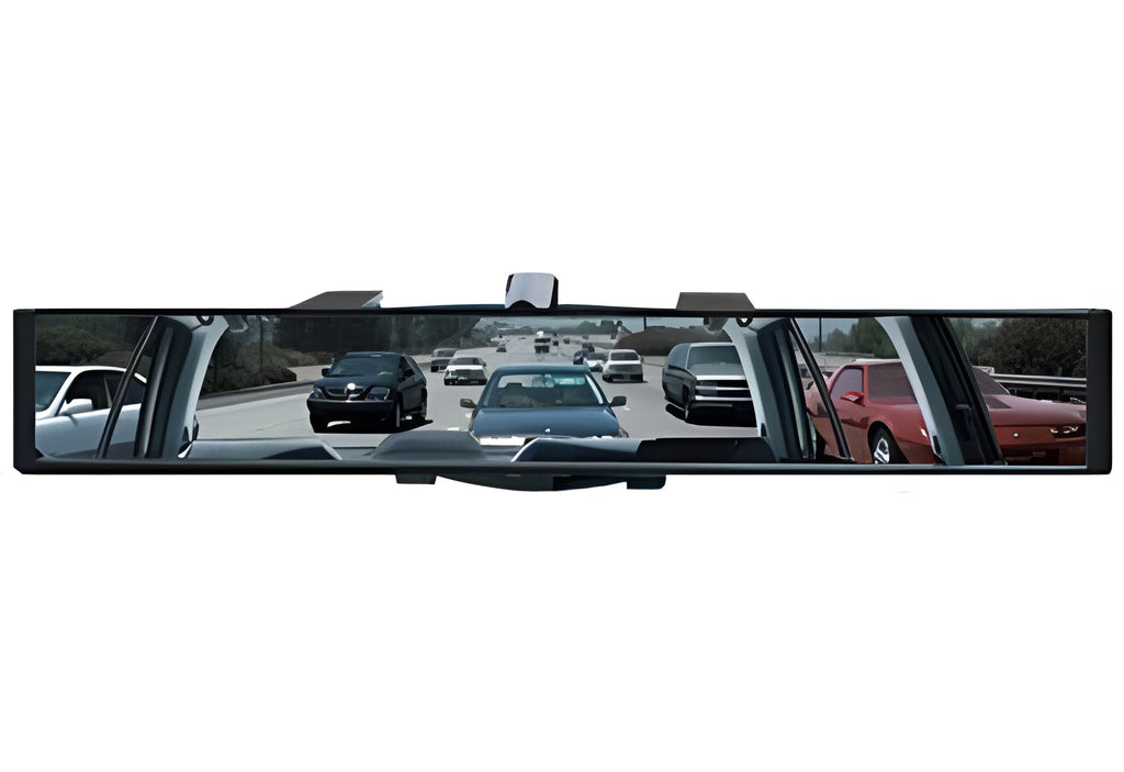 Convex Rearview Mirror with Clip On Rubber Clamps and Wide Angle View All Vera Mart