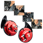 Electric Dual Snail Horn with 150dB Output and Wiring Harness for 12V Vehicles All Vera Mart