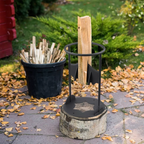 Cast Iron Wood Splitter with Fixed Wedge and Safety Ring All Vera Mart