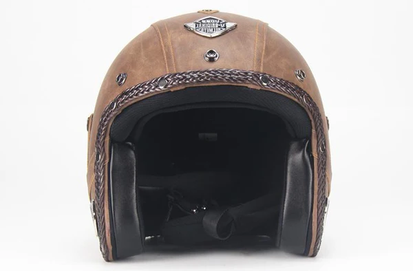 Open Face Motorcycle Helmet with Detachable Mask and Polycarbonate Goggles All Vera Mart