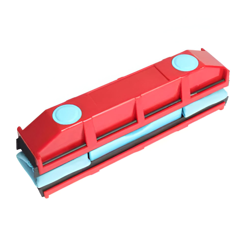 Double-Sided Magnetic Window Cleaner with Safety Cord and Replaceable Microfiber Pads All Vera Mart