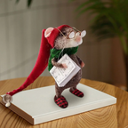 Needle Felting Mouse Craft Kit with Wool and Wire Frame for Holiday Decor All Vera Mart