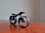 Wire Bicycle Sculpture with Black Metal Frame and Open Silhouette Design All Vera Mart