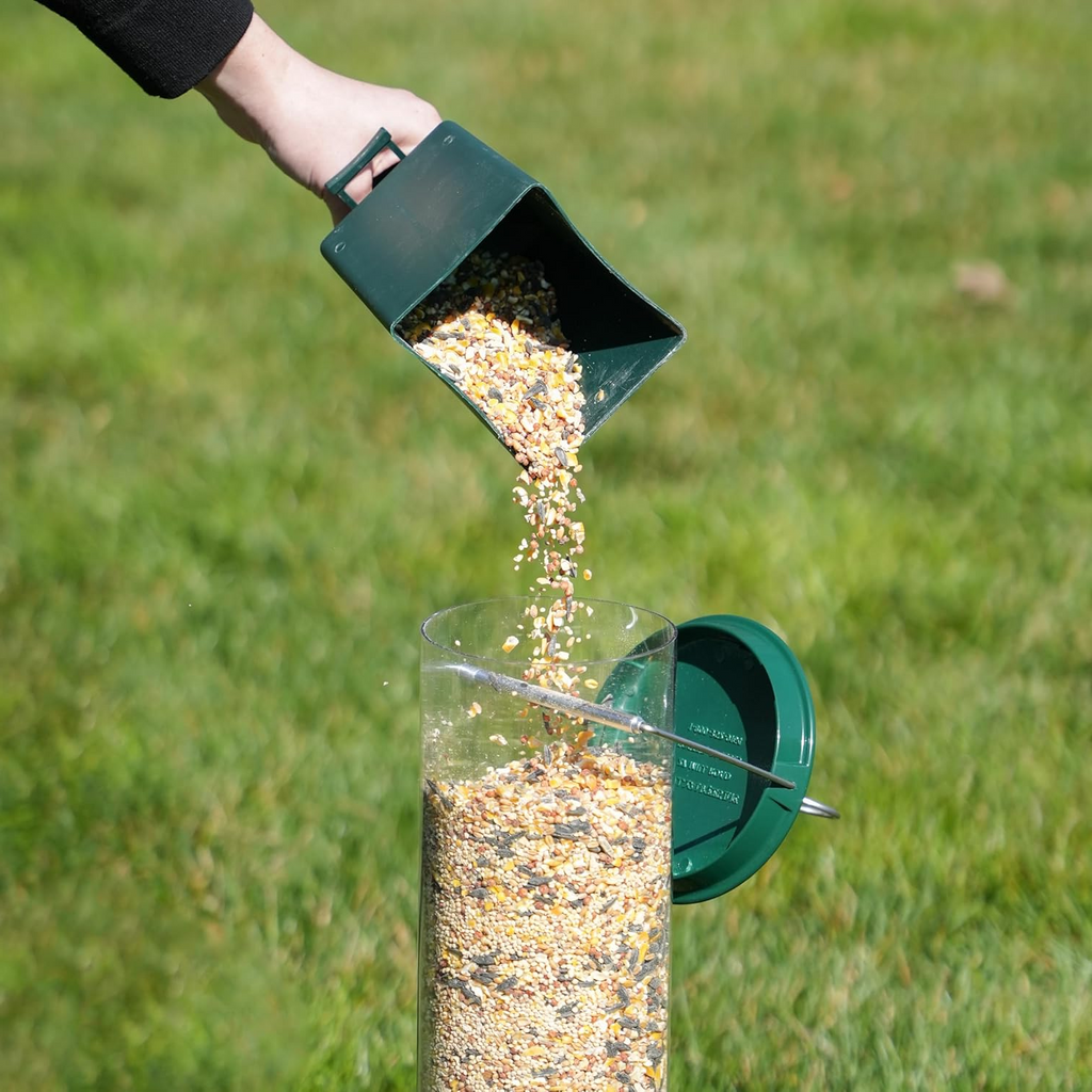 Weight-Activated Bird Feeder with Rotating Perch and Four Feeding Ports All Vera Mart