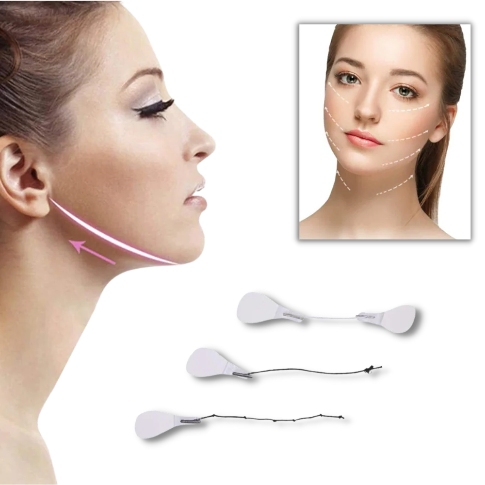 Facial Lifting Stickers with Moisture Resistant Adhesive and Support Bands, 40 Pieces All Vera Mart