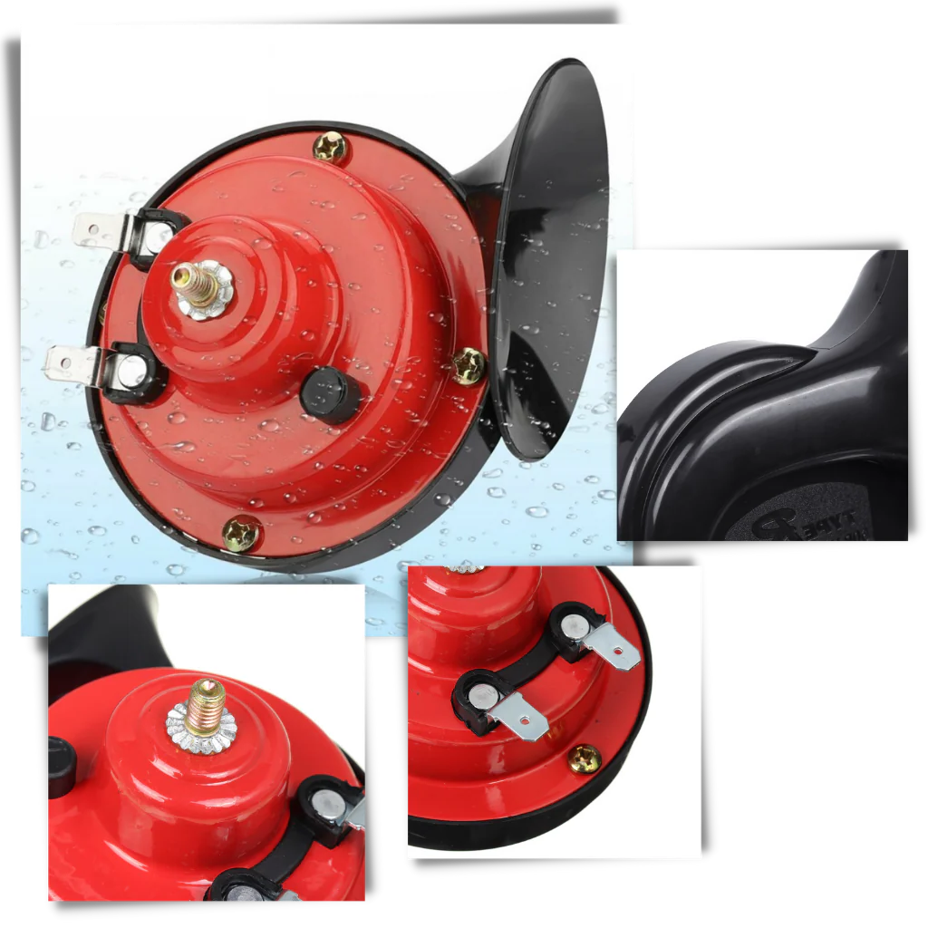 Electric Dual Snail Horn with 150dB Output and Wiring Harness for 12V Vehicles All Vera Mart