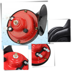 Electric Dual Snail Horn with 150dB Output and Wiring Harness for 12V Vehicles All Vera Mart
