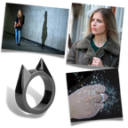 Self Defense Ring with Pointed Strike Edge and Alloy Construction All Vera Mart
