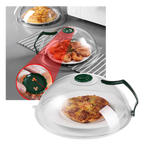 Microwave Splatter Guard with Steam Vent and Clear Dome for 10.3in Plates All Vera Mart
