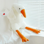 Giant Goose Body Pillow with Plush Fabric and PP Cotton Filling, 35.4 Inches All Vera Mart