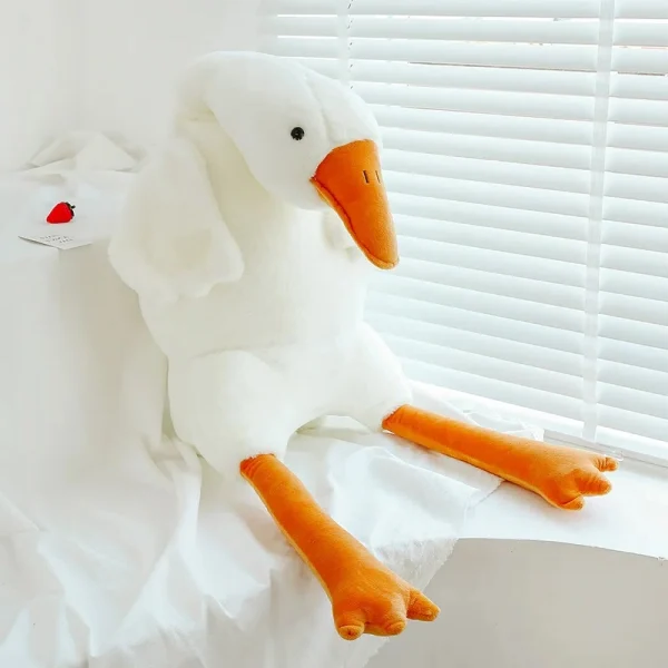 Giant Goose Body Pillow with Plush Fabric and PP Cotton Filling, 35.4 Inches All Vera Mart