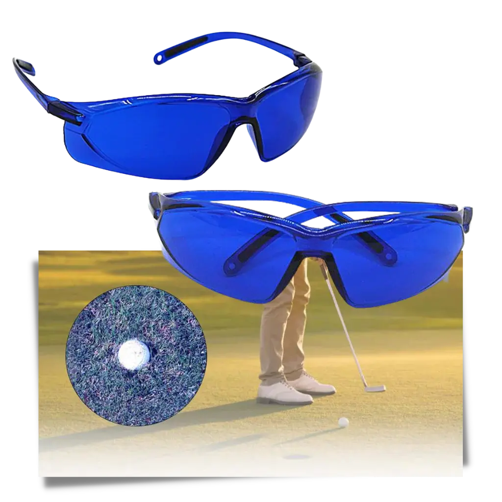 Ball-Finder Glasses with Blue Tint and UV400 Protection, Lightweight Universal Fit All Vera Mart