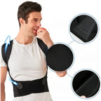 Shoulder and Neck Support Brace with Adjustable Straps for Posture Correction All Vera Mart