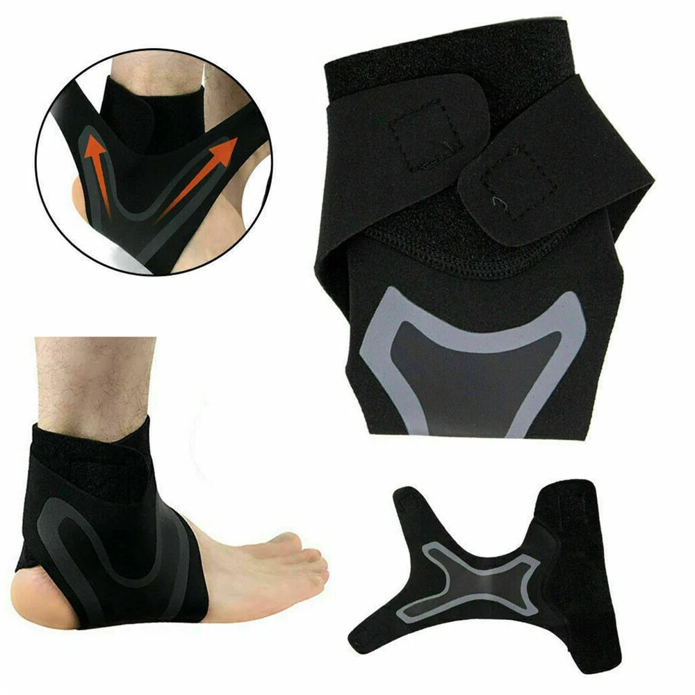 Ankle Support Sleeve with Adjustable Compression Straps and Neoprene All Vera Mart