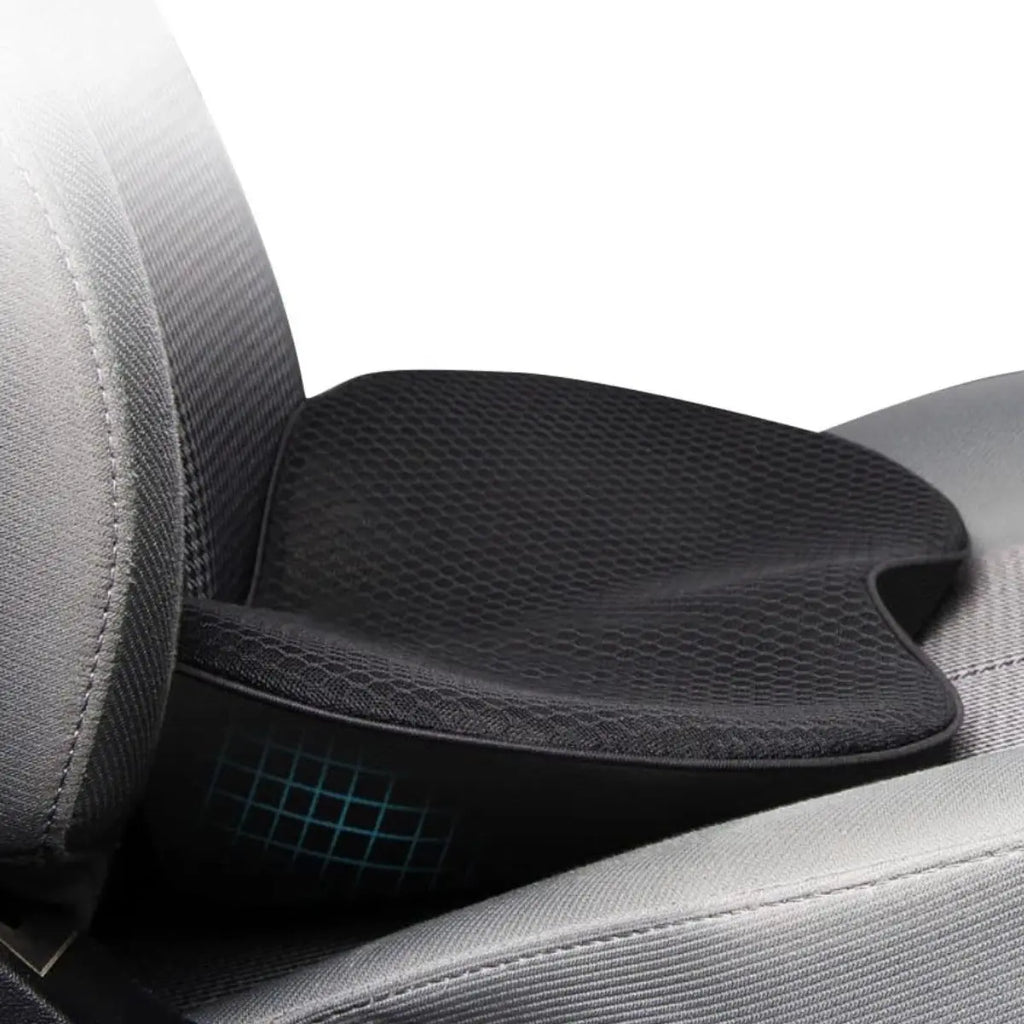 Car Seat Cushion with Memory Foam Lift and Contoured Support, Breathable Removable Cover All Vera Mart