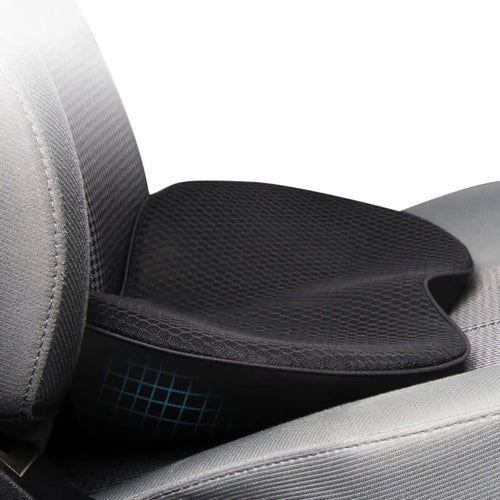 Car Seat Cushion with Memory Foam Lift and Contoured Support, Breathable Removable Cover All Vera Mart