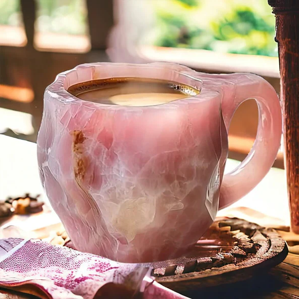 Crystal Faceted Coffee Mug with Light Reflecting Design, 10oz Capacity All Vera Mart