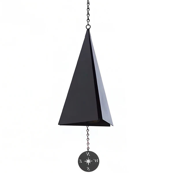 Triangular Wind Bell with Compass Windcatcher and Three Tones, 20 Inch All Vera Mart