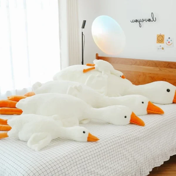 Giant Goose Body Pillow with Plush Fabric and PP Cotton Filling, 35.4 Inches All Vera Mart