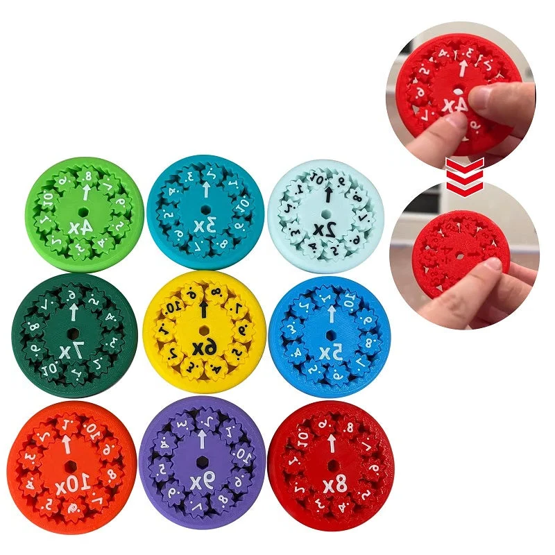 Fidget Spinner for Math Practice with Number Printing, Four Operations All Vera Mart