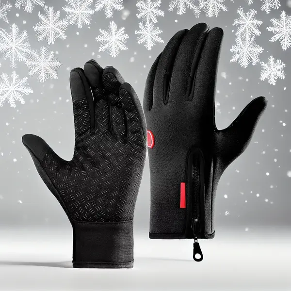 Thermal Gloves with Touchscreen Fingertips and Anti-Slip Palm, Water Resistant All Vera Mart