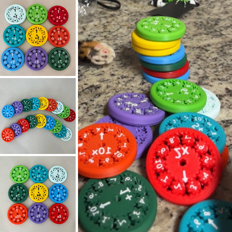 Fidget Spinner for Math Practice with Number Printing, Four Operations All Vera Mart