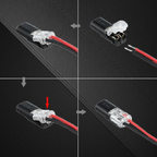 Push In Wire Connectors with Internal Locking and Test Hole, 100 Pack All Vera Mart