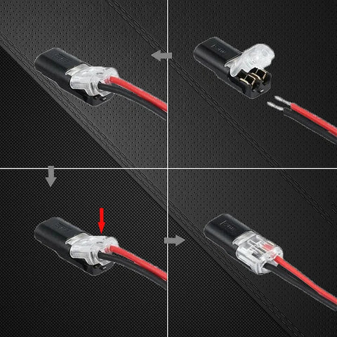Push In Wire Connectors with Internal Locking and Test Hole, 100 Pack All Vera Mart