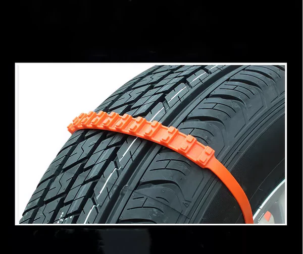 Nylon Tire Snow Chains with Cleated Grip and Easy Installation for 6.5-10.5in Tires All Vera Mart