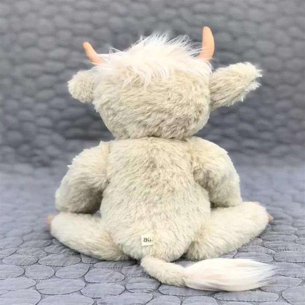 Highland Cattle Plush with Realistic Moo Sound and Movable Joints, 9.84 Inches All Vera Mart
