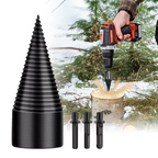 Firewood Splitter Drill Bit with High Carbon Steel and Three Interchangeable Shanks All Vera Mart